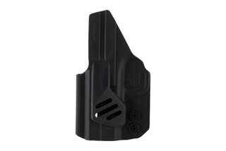 TXC Holsters X1 Pro IWB Holster fits S&W M&P Shield 9/40 Single Stack in Black is made of durable Kydex material for inside the waistband concealment.
